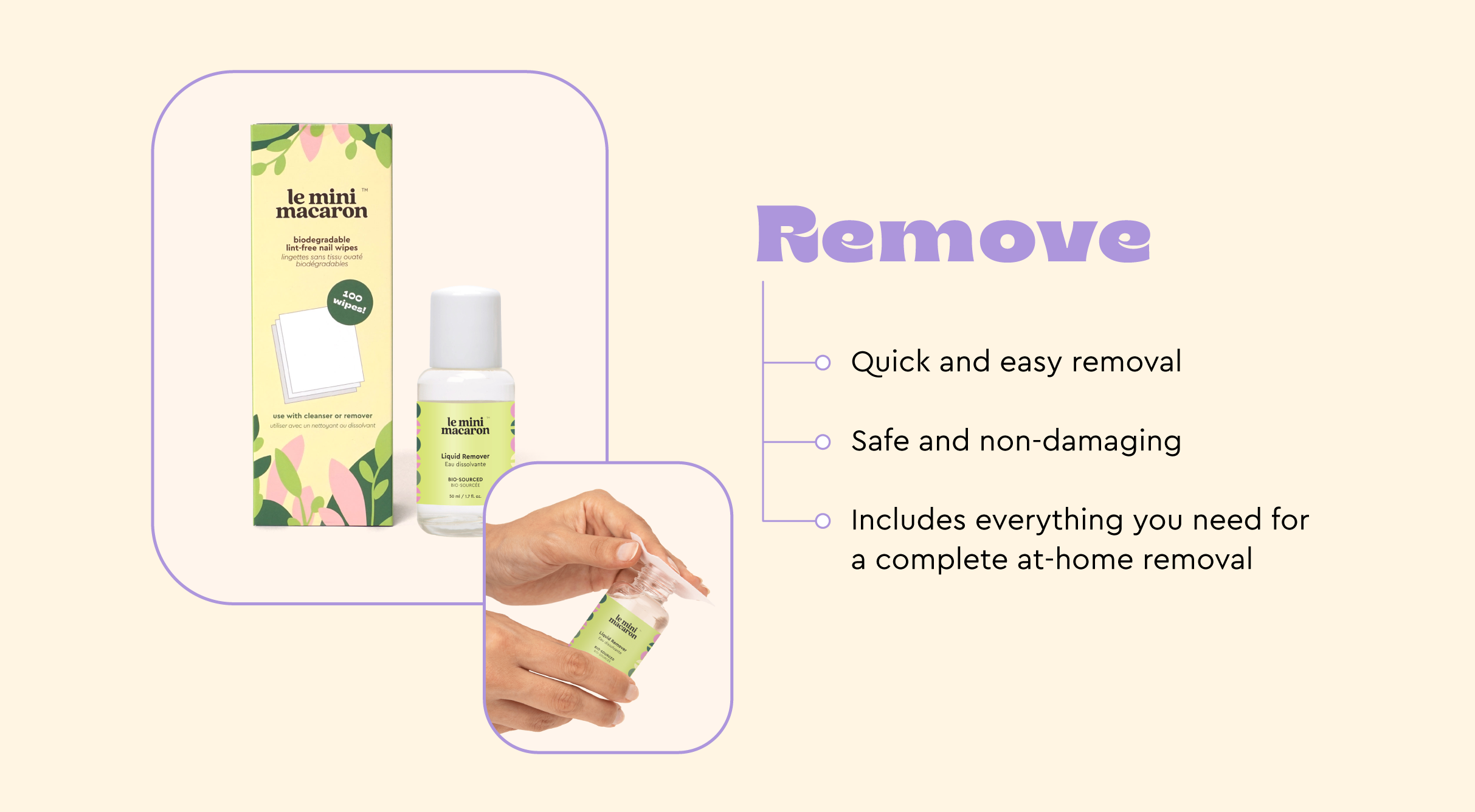 liquid nail polish remover with wipes